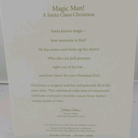 2008 Hallmark Keepsake Ornament Magic Man! - Picture 2 of 9